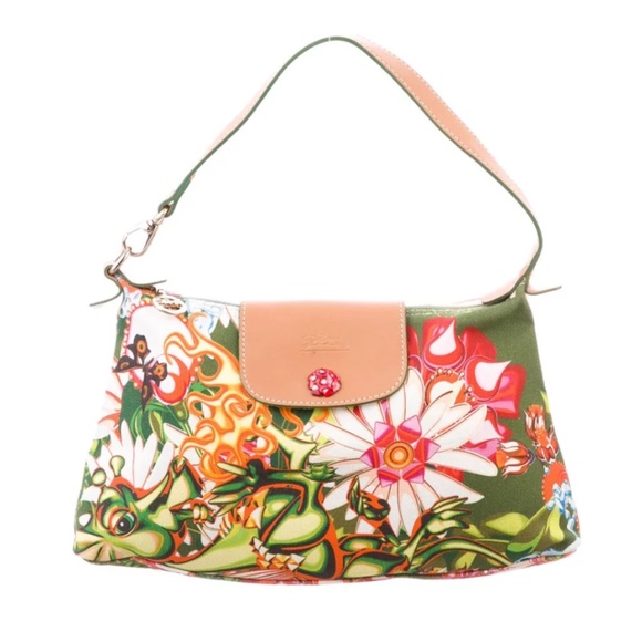 Longchamp Paris Handbags - *SOLD* Longchamp Paris Canvas Shoulder Bag